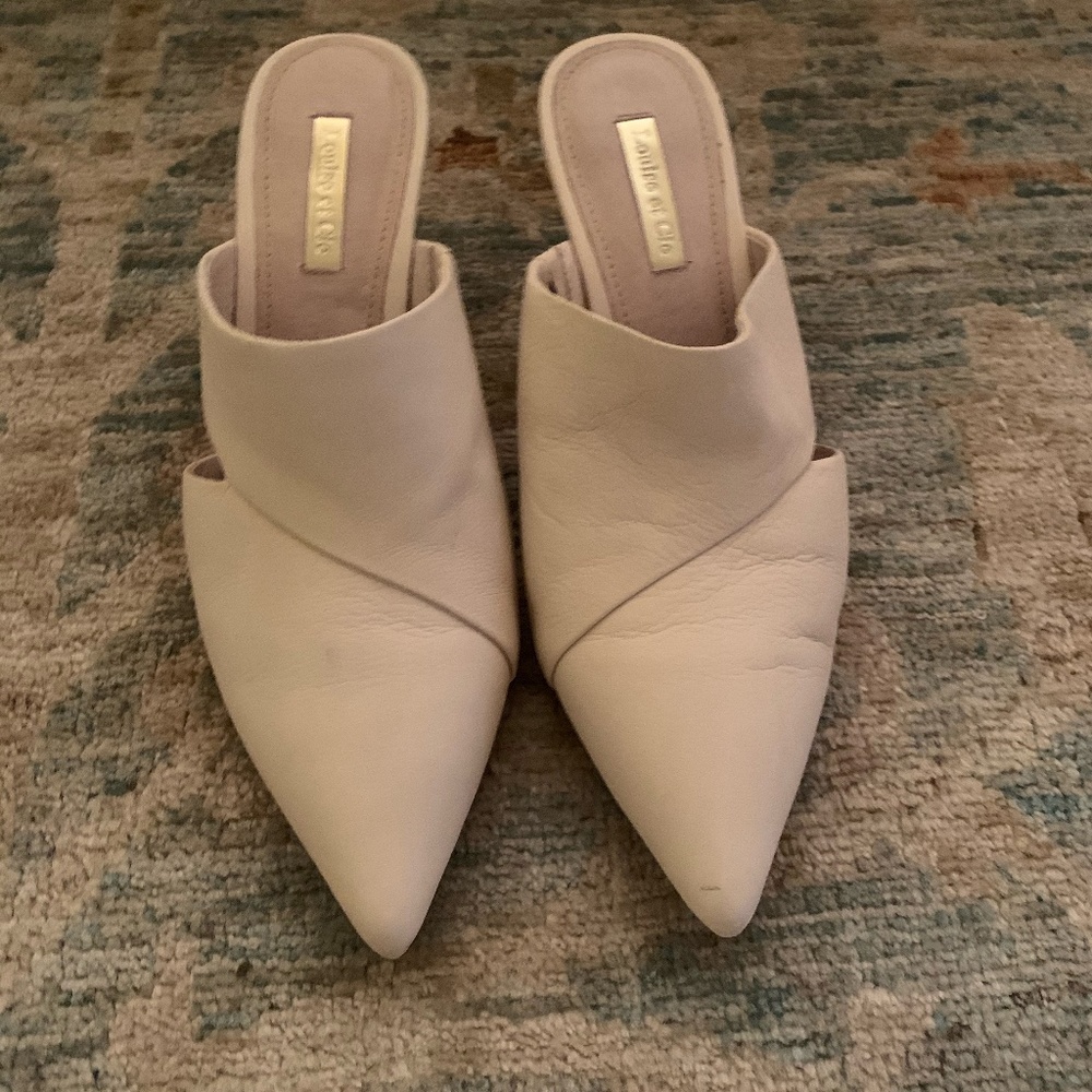 cream little heels size:7.5